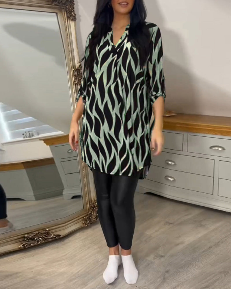 Alexandra™ | Printed Loose-Fit Top