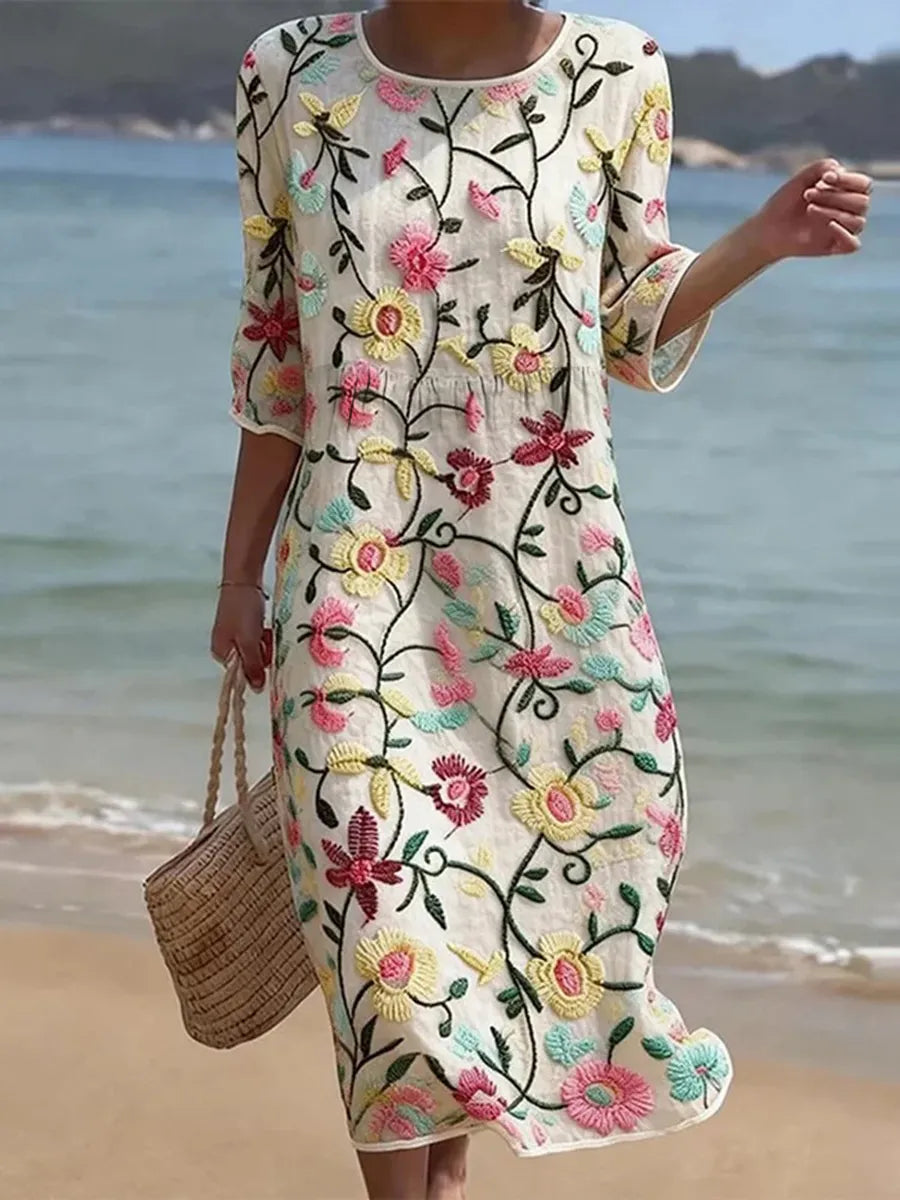 Violet | Casual Floral Print Dress