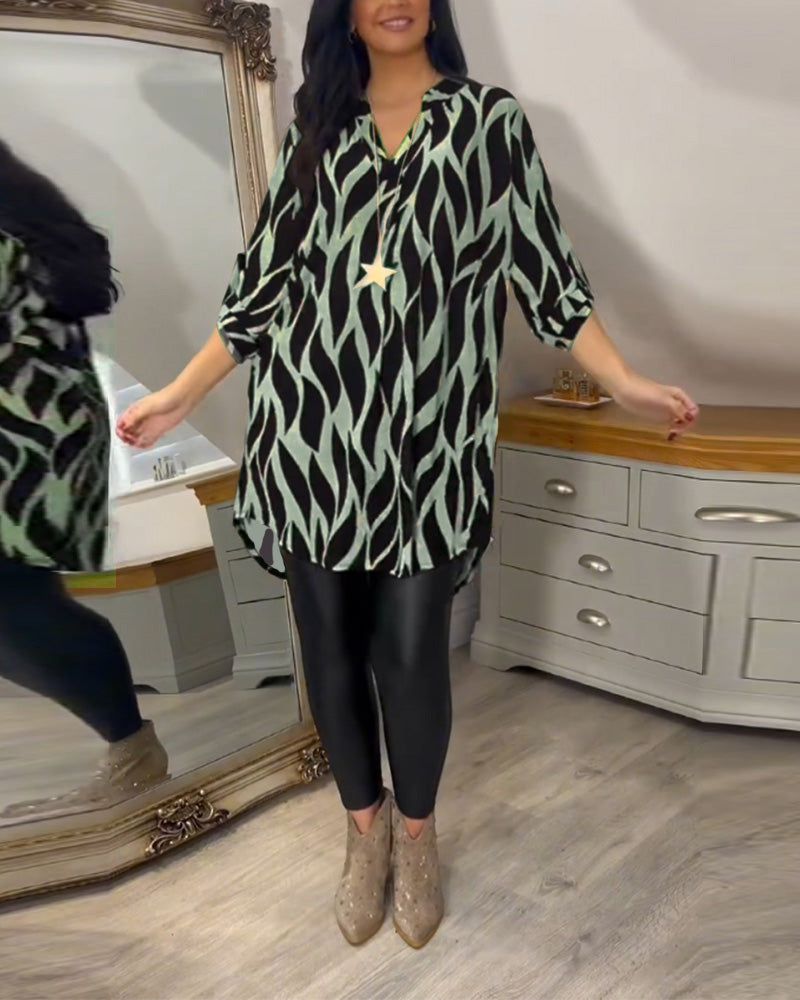 Alexandra™ | Printed Loose-Fit Top