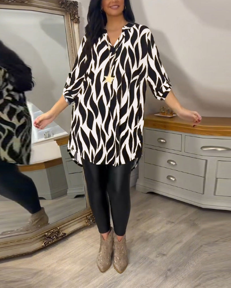 Alexandra™ | Printed Loose-Fit Top