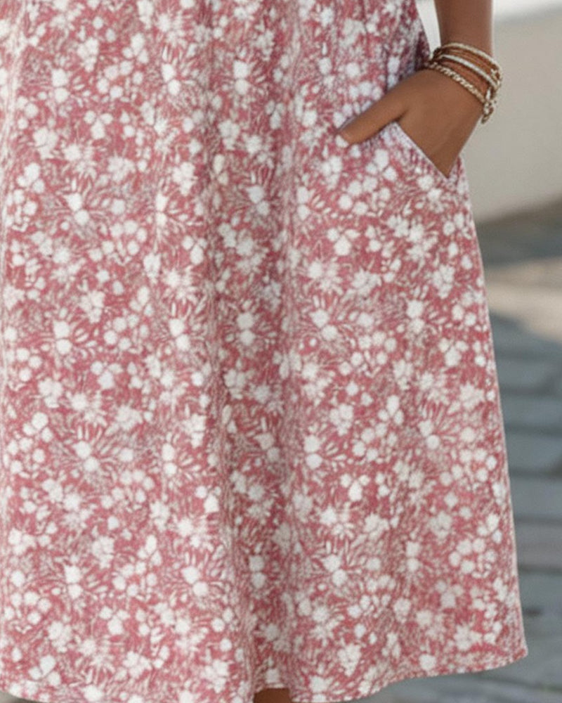 Carmen | Light Floral Midi Dress