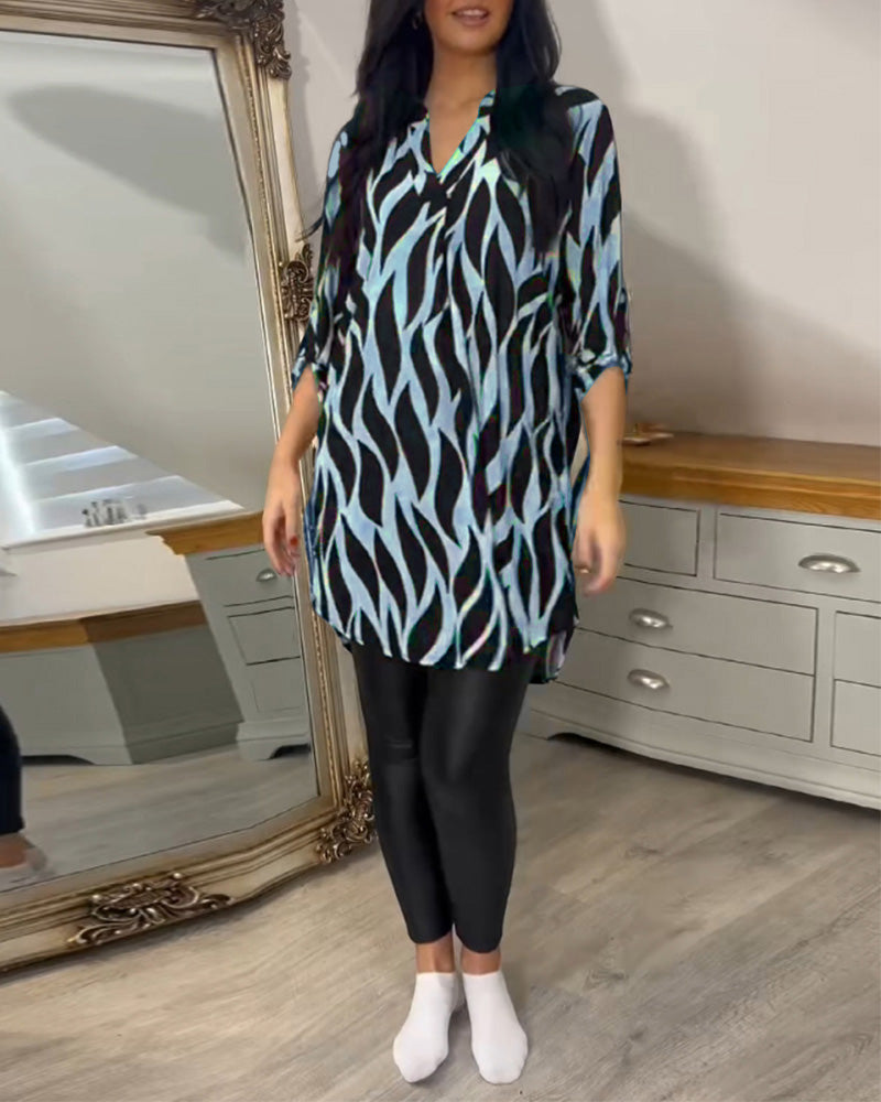 Alexandra™ | Printed Loose-Fit Top