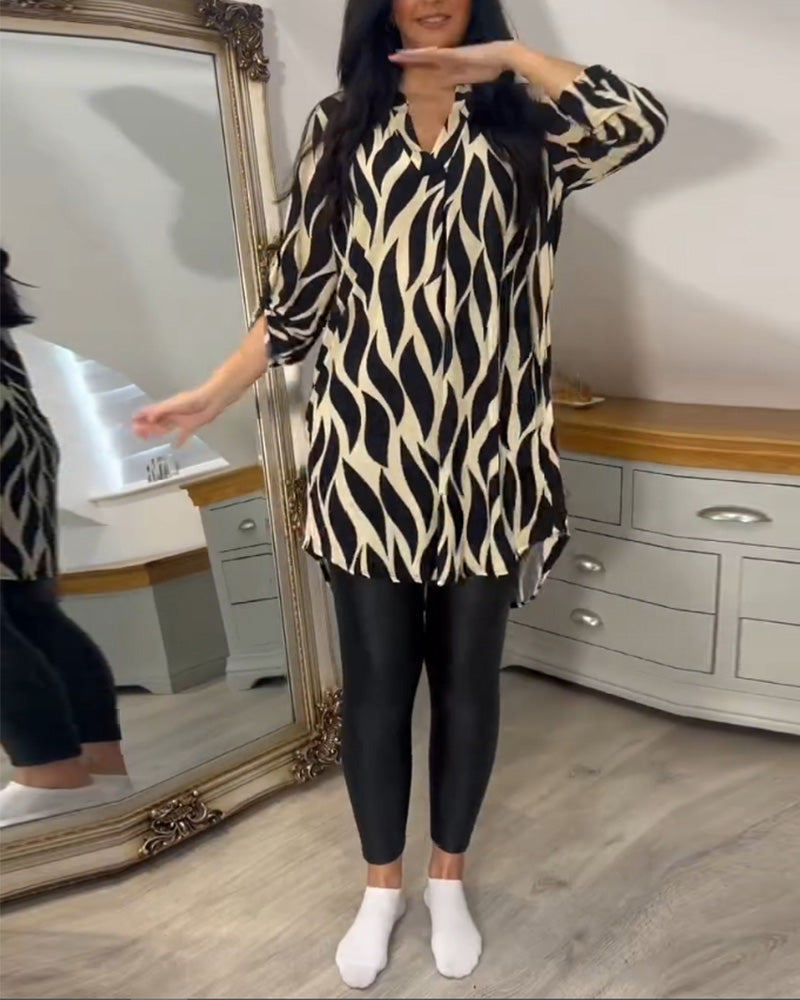 Alexandra™ | Printed Loose-Fit Top