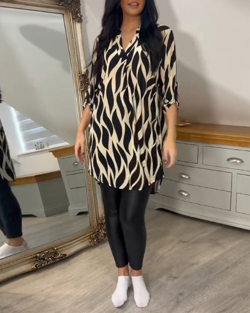 Alexandra™ | Printed Loose-Fit Top