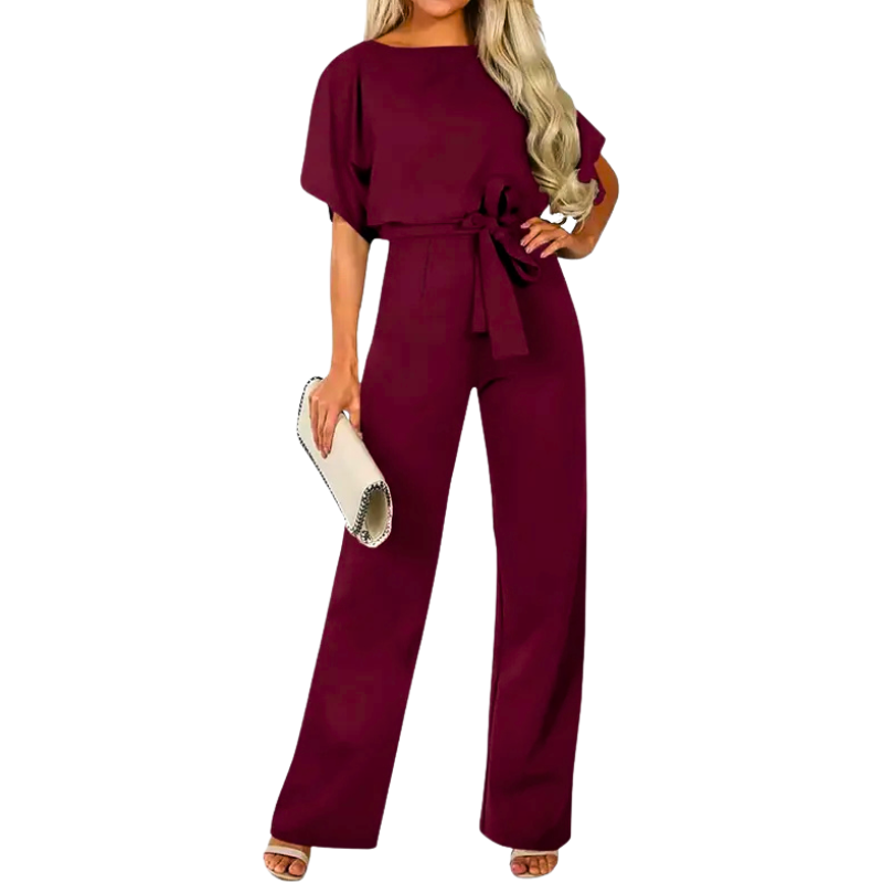 Amanda™ | Sophisticated Batwing Sleeve Jumpsuit