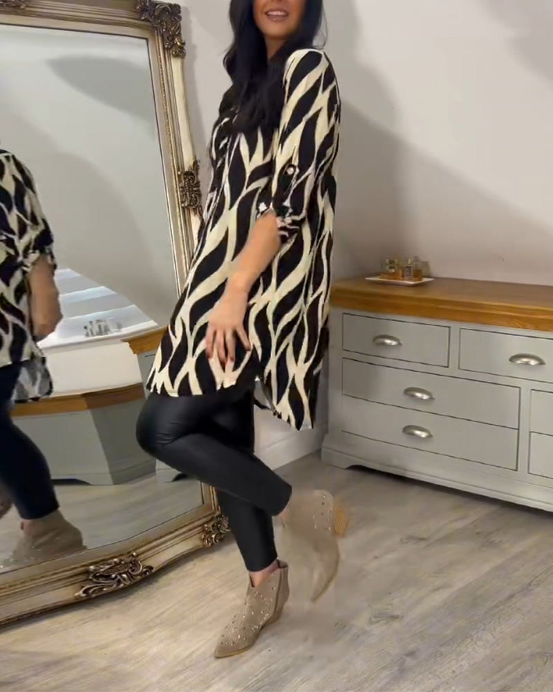 Alexandra™ | Printed Loose-Fit Top