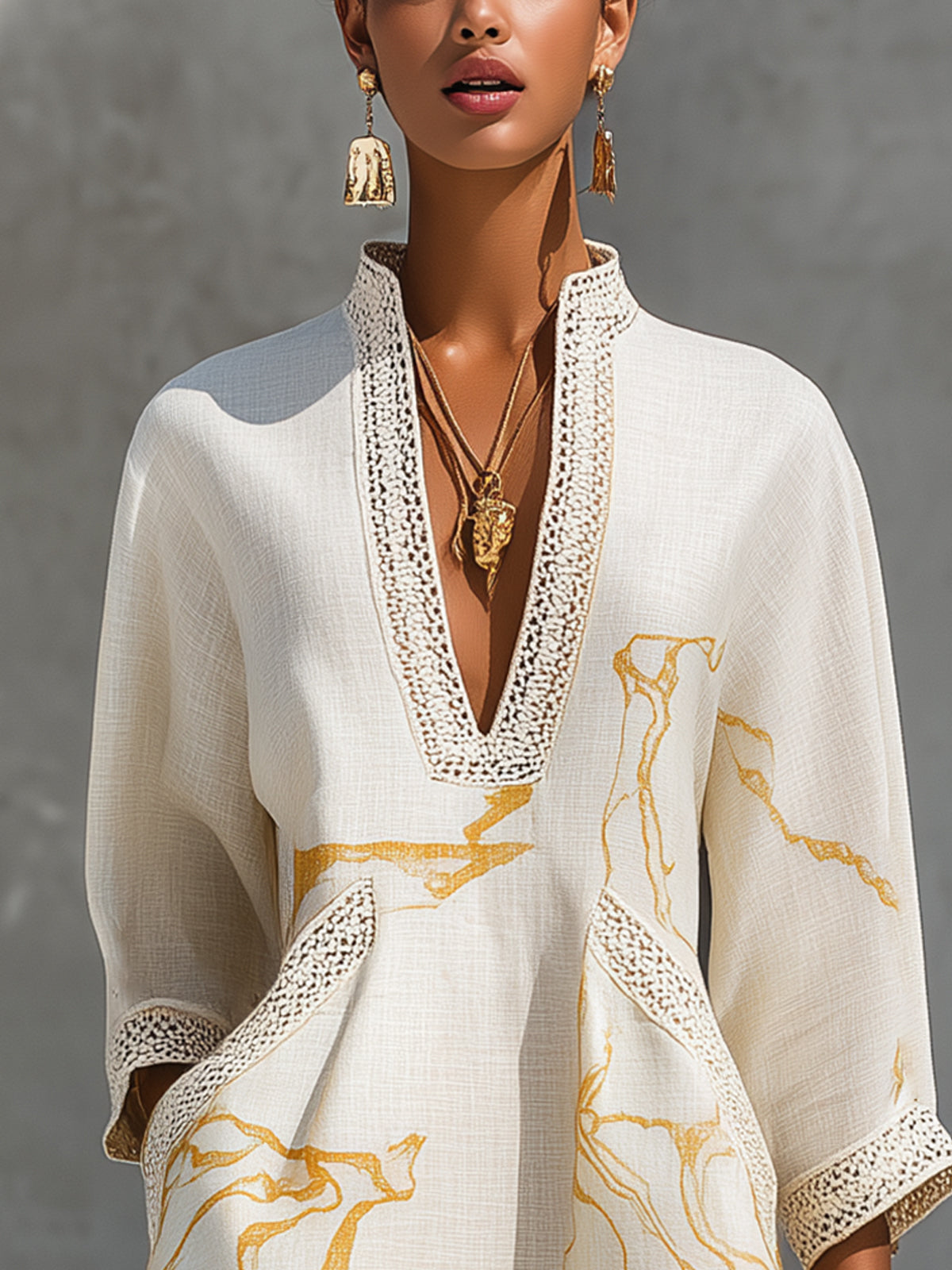 Alienor | Ivory Crochet Lace Mini Dress