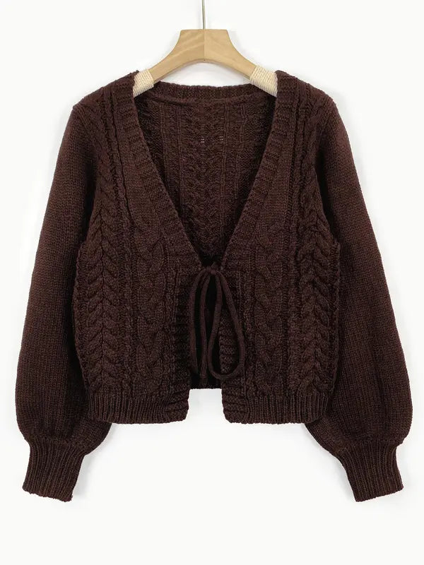Aliciat | Drop Shoulder Long Sleeve Cardigan
