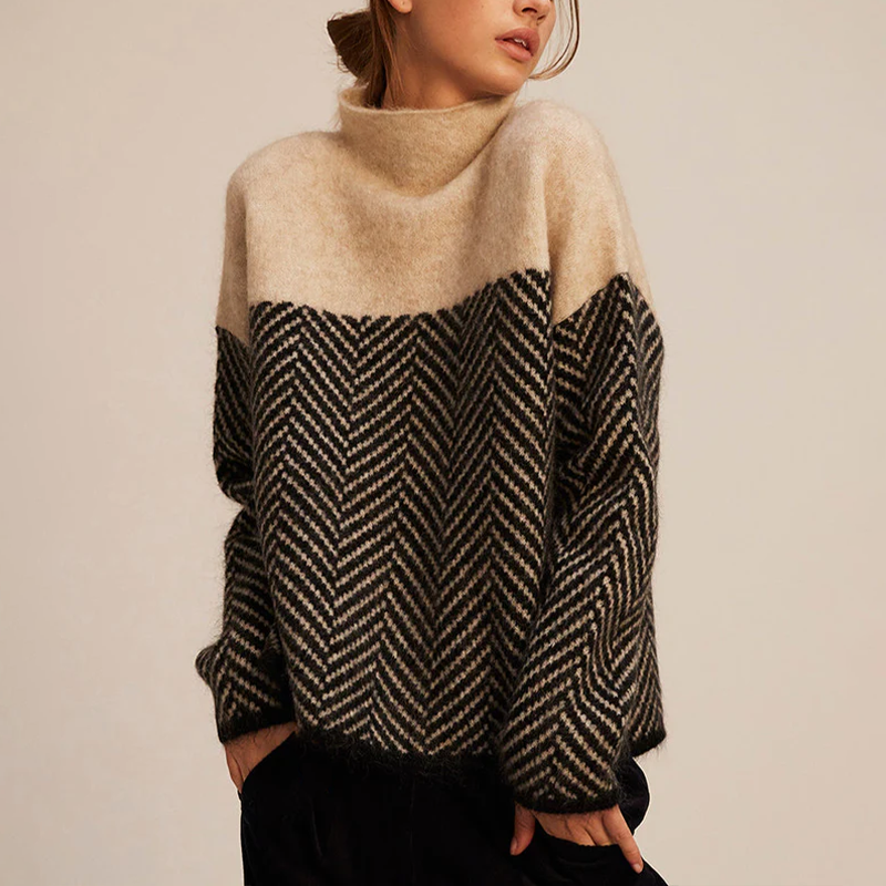 Pauline | Soft Graphic Knit Sweater