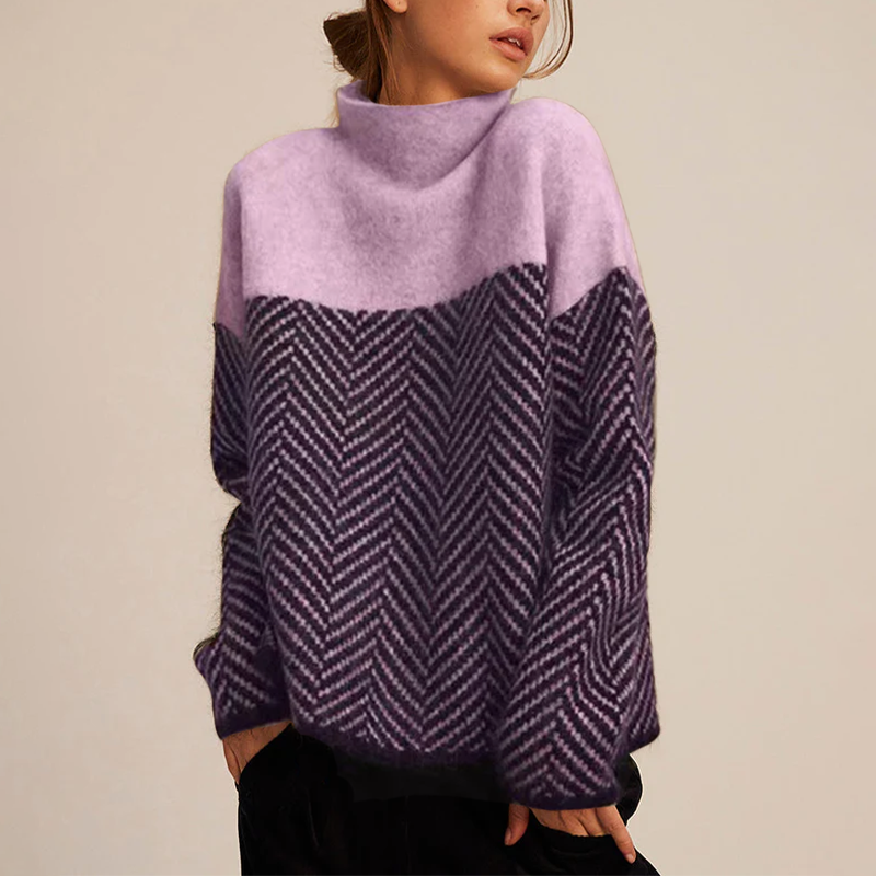Pauline | Soft Graphic Knit Sweater