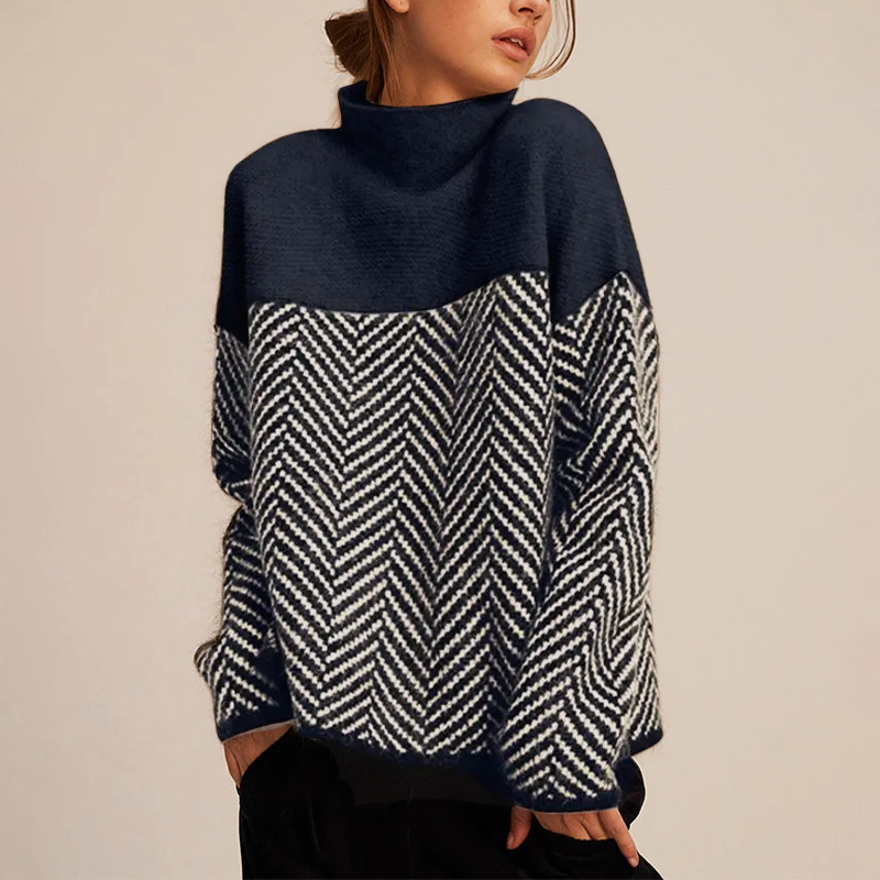 Pauline | Soft Graphic Knit Sweater