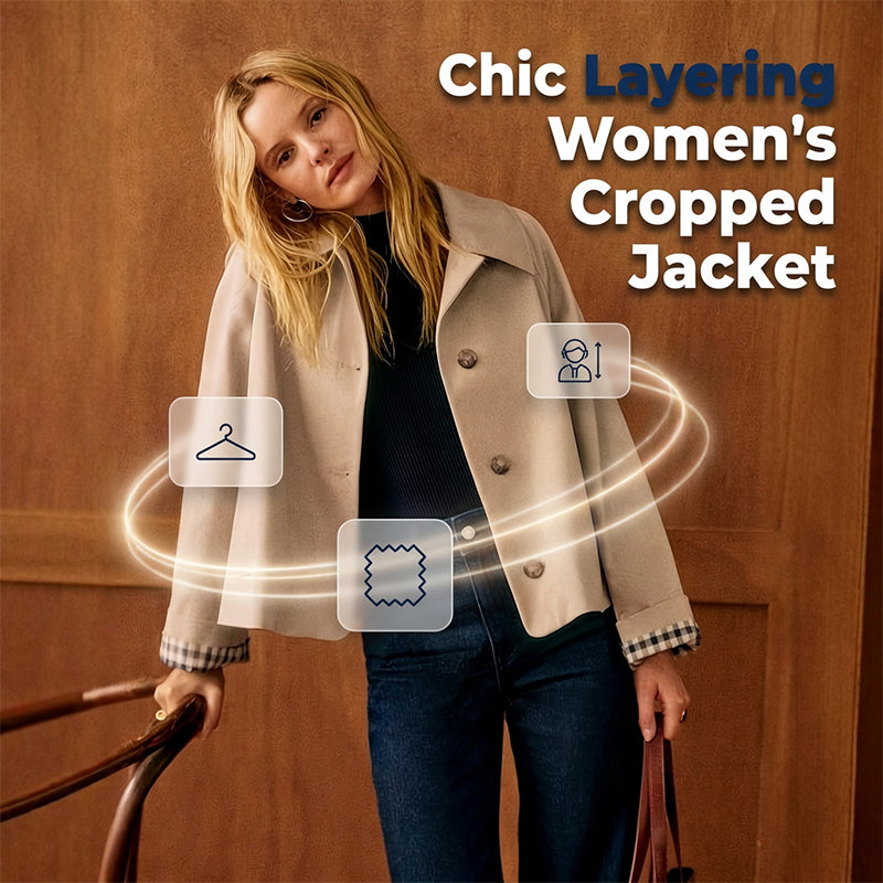 Cropped Casual Jacket