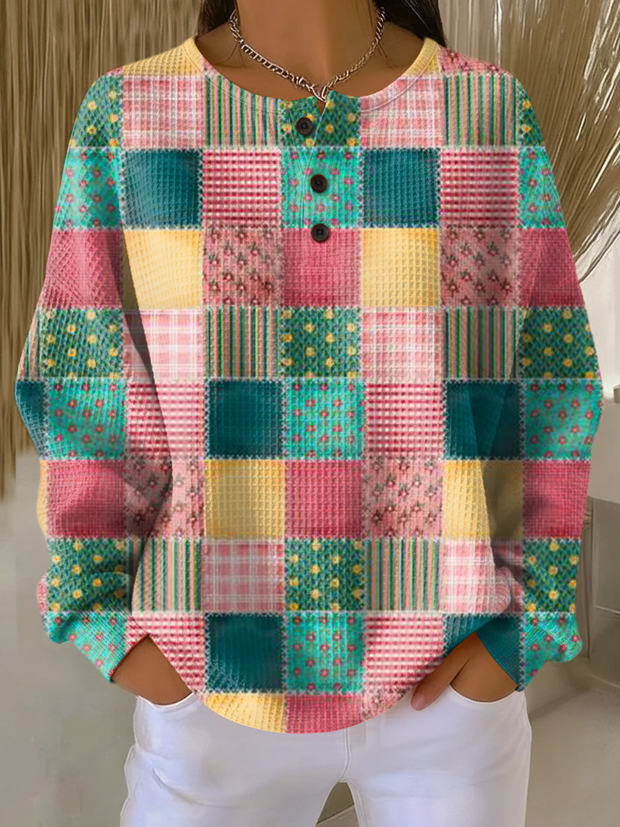 Agnes™ | Cosy Waffle Knit Sweater