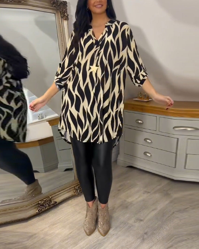 Alexandra™ | Printed Loose-Fit Top