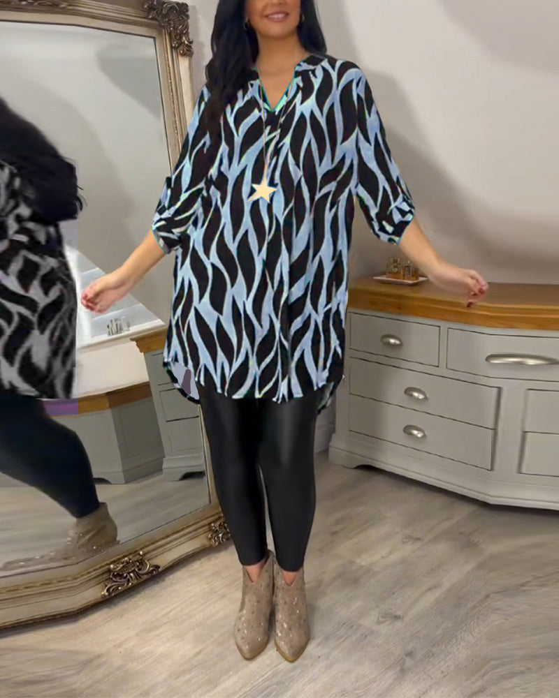Alexandra™ | Printed Loose-Fit Top