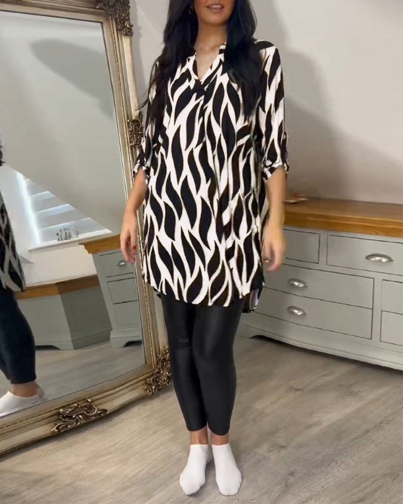 Alexandra™ | Printed Loose-Fit Top