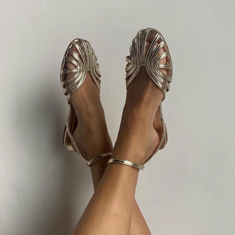 Gia | Golden Jewel Sandals