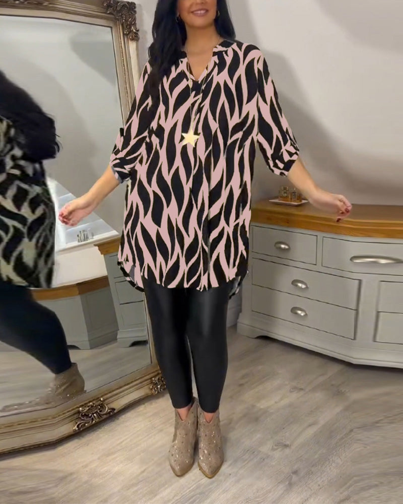 Alexandra™ | Printed Loose-Fit Top
