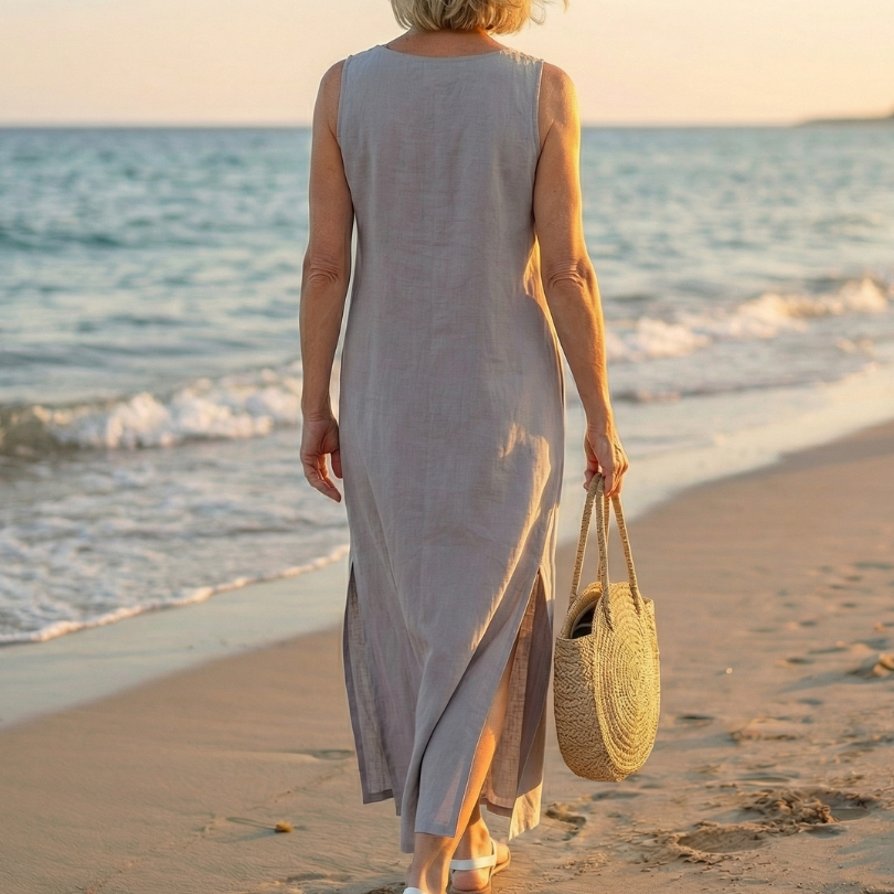 Adriana | Airy Embroidered Midi Dress