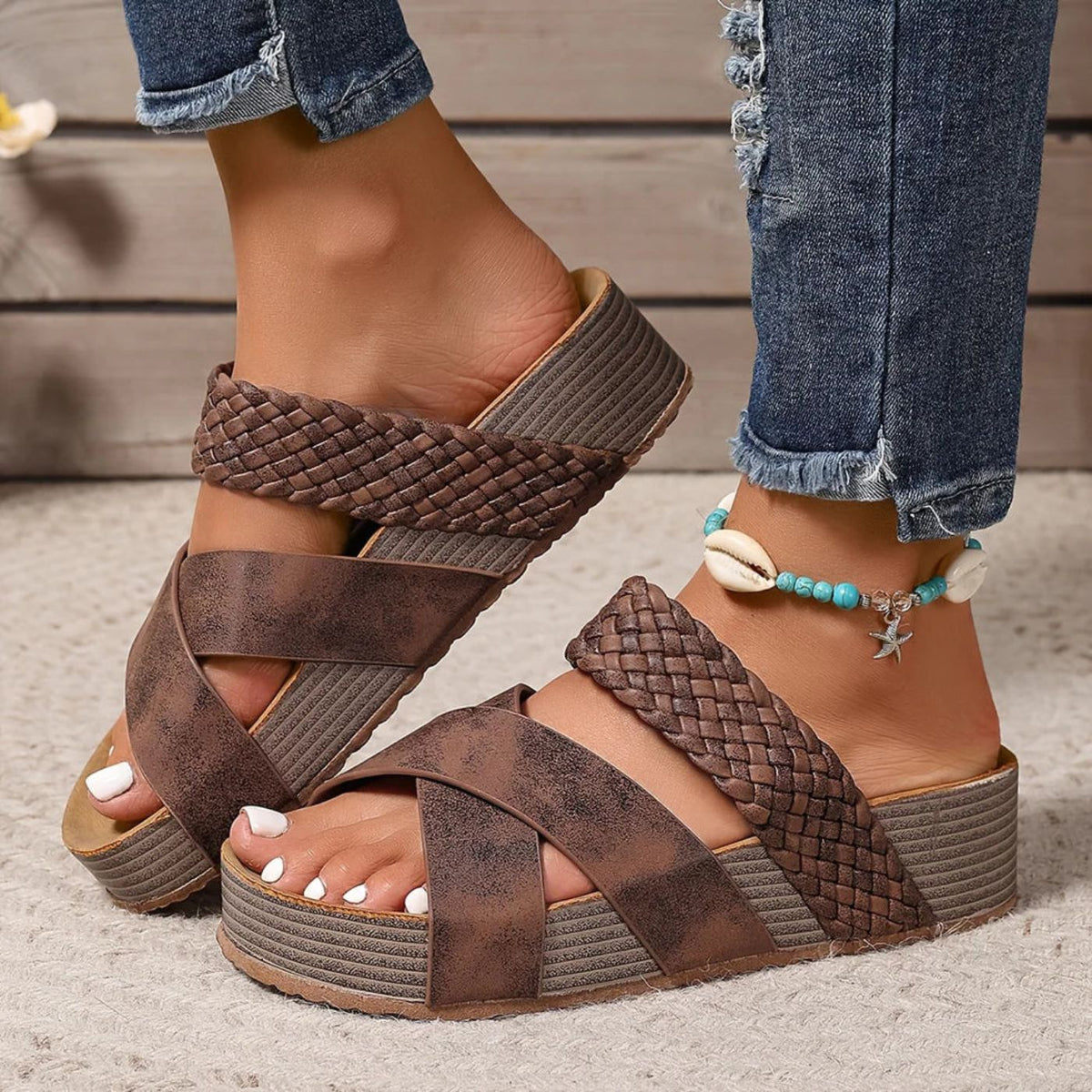 Abigail™ | Orthopedic Leather Strap Sandals
