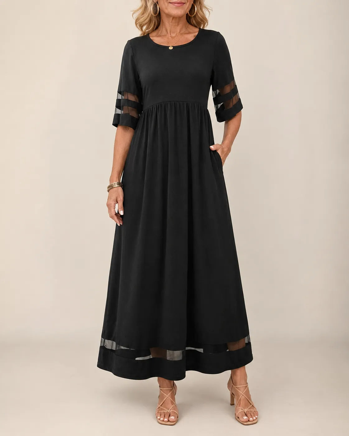 Aubrey™ | Flattering Tummy-Smoothing Midi Dress