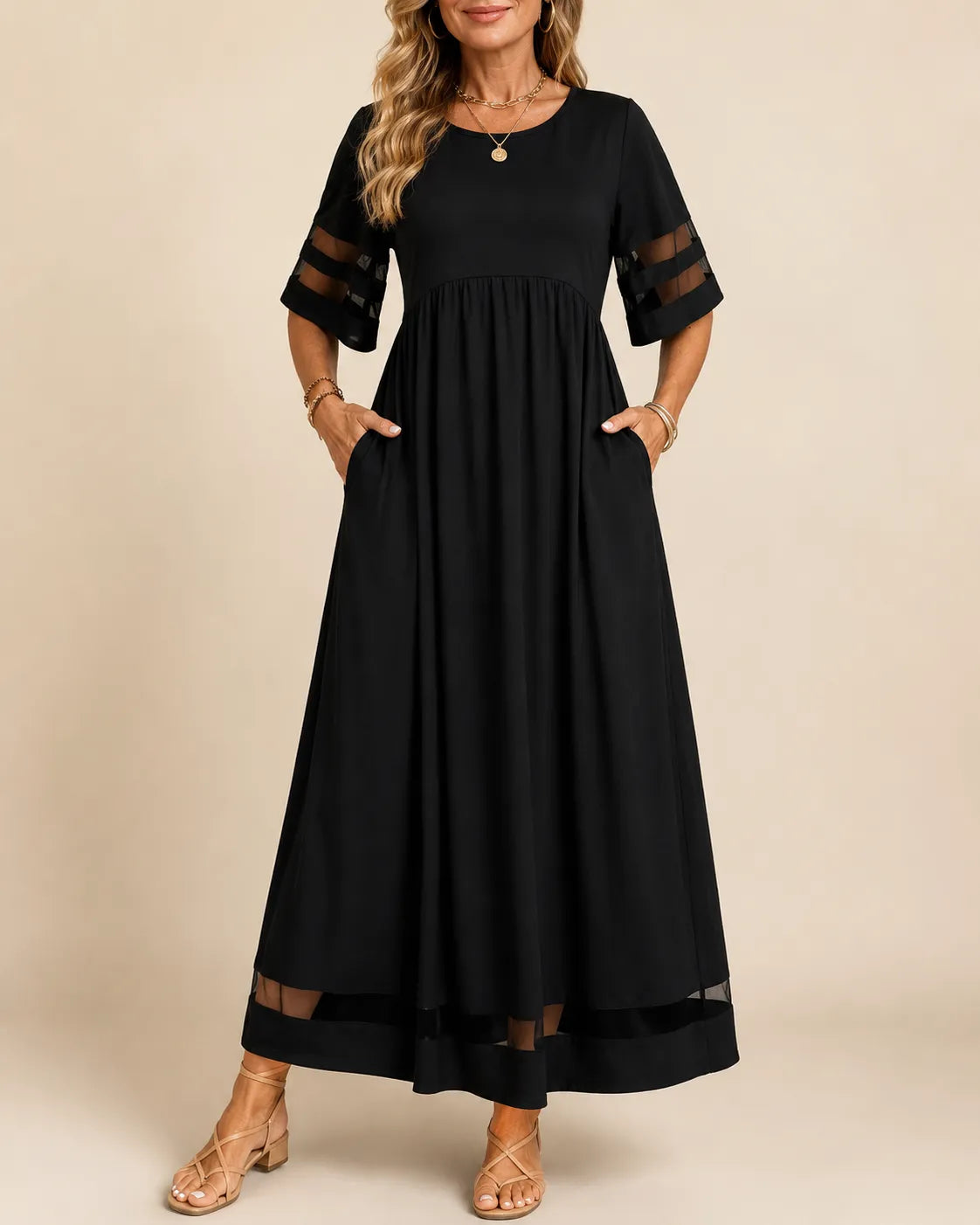 Aubrey™ | Flattering Tummy-Smoothing Midi Dress