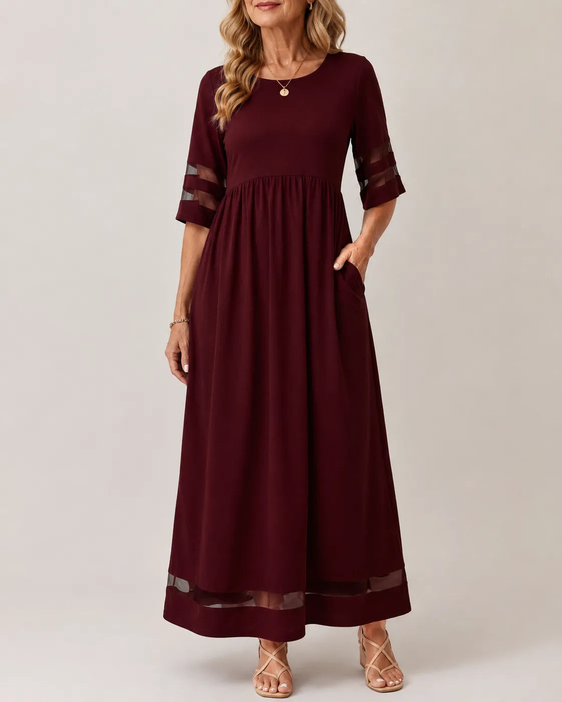 Aubrey™ | Flattering Tummy-Smoothing Midi Dress