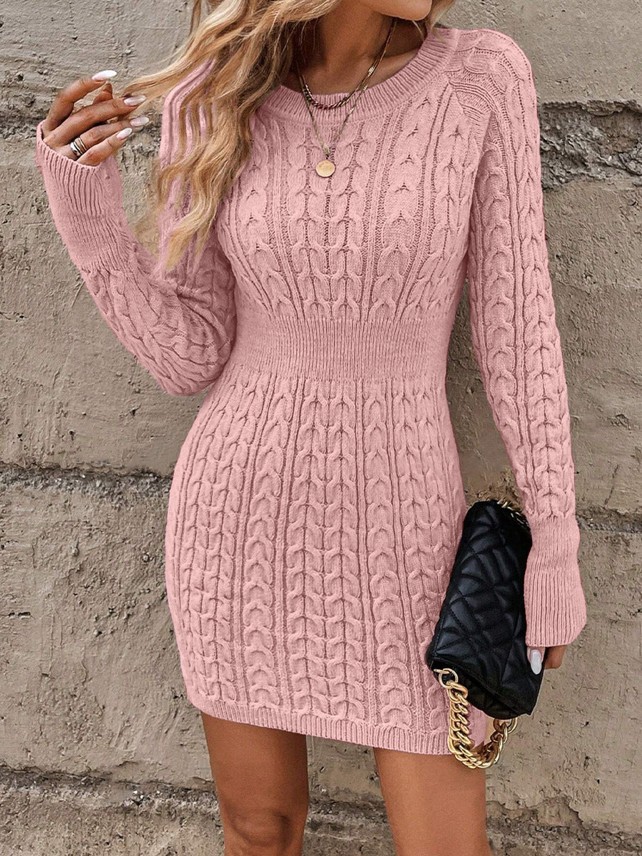 Alvat | Cable Knit Bodycon Sweater Dress