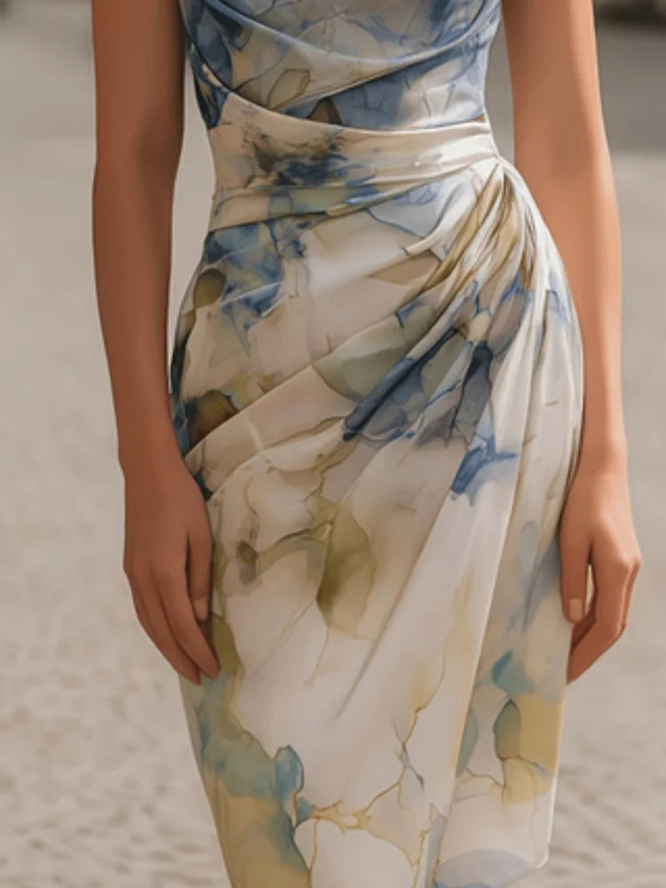 Off-Shoulder Fitted Maxi Dress