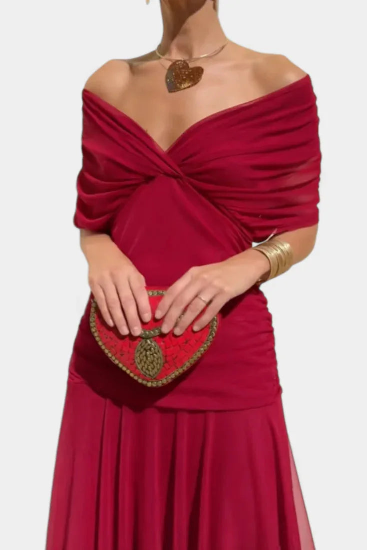 Mesh Print Spaghetti Strap Midi Dress