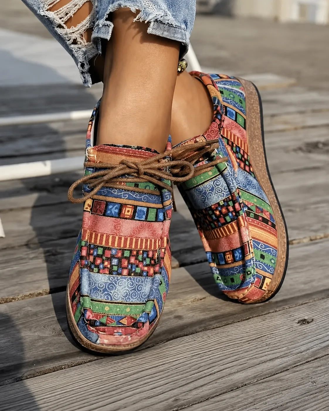 Adeline Lace-Up Loafers