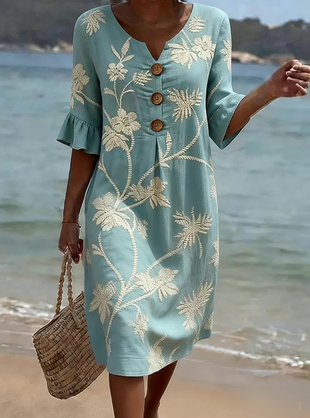 Uma | Casual Floral Print Dress